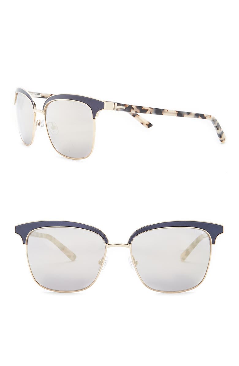 Ted Baker London 55mm Clubmaster Sunglasses, Main, color,