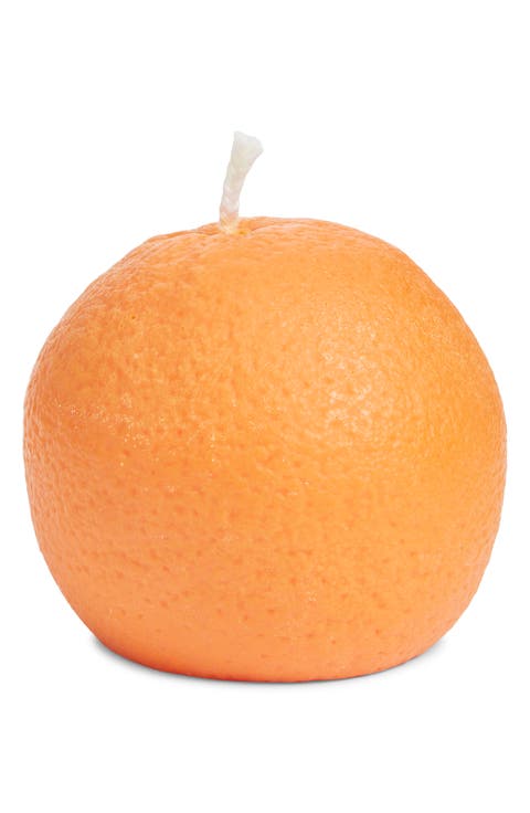 Large Orange Candle