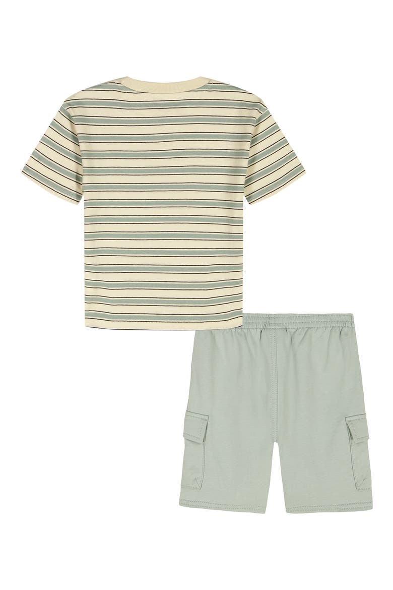 Short Sleeve T-Shirt & Shorts Set, Alternate, color, OLIVE MULTI