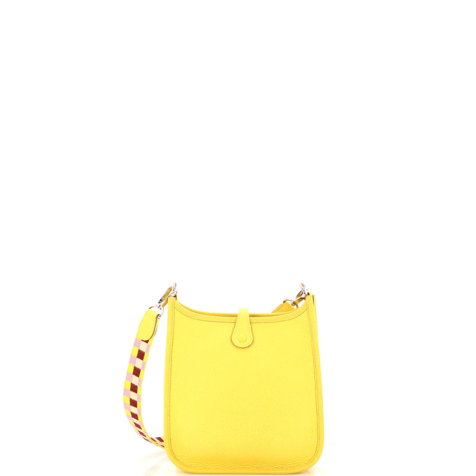 Pre-Owned Hermes Evelyne Bag Gen III Clemence TPM, Alternate, color, Lime