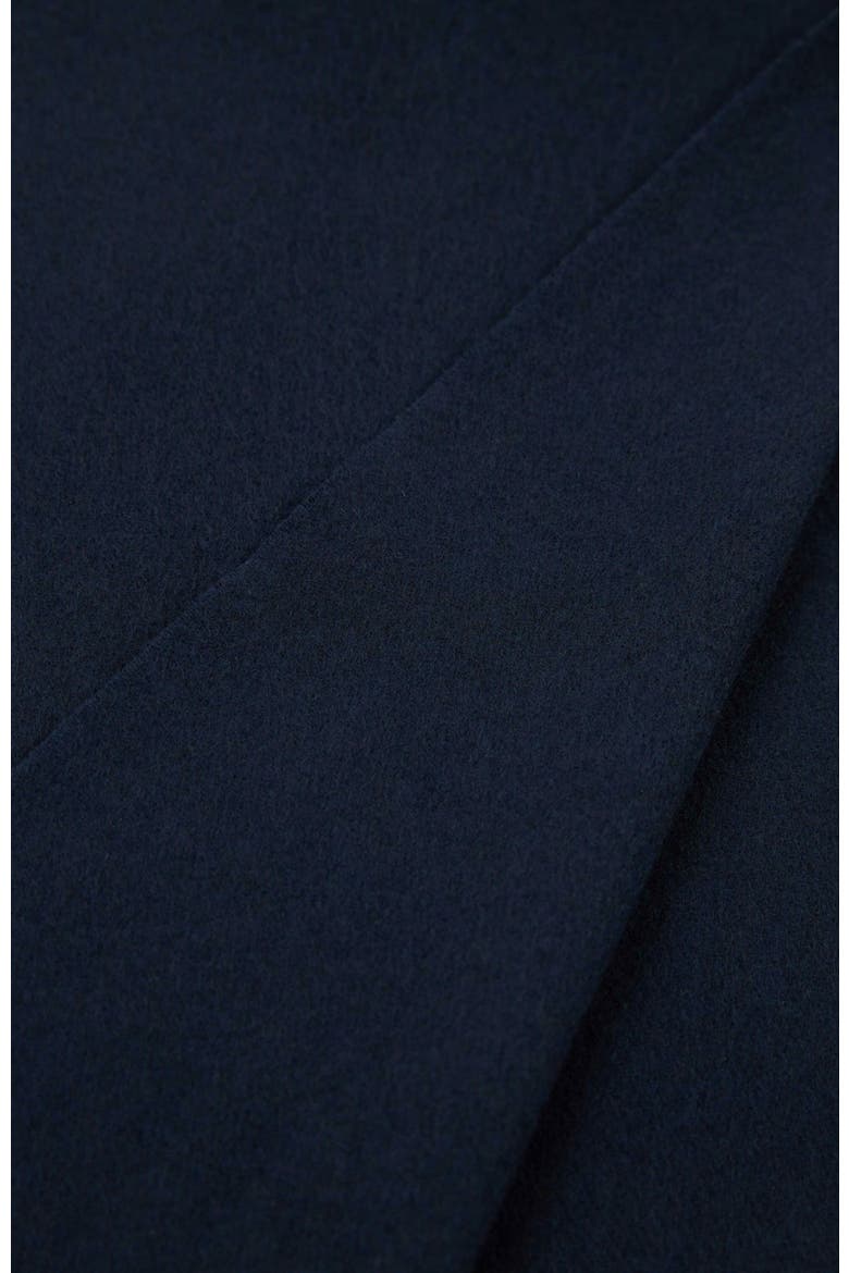 Cashmere Fringed Scarf, Alternate, color, navy