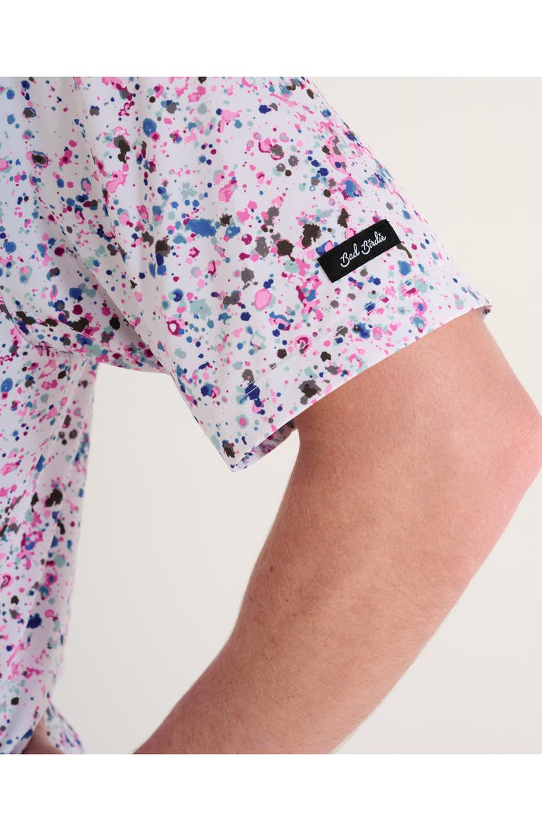 Bad Birdie Core Paint Splatter Performance Golf Polo, Alternate, color, Paint Splatter