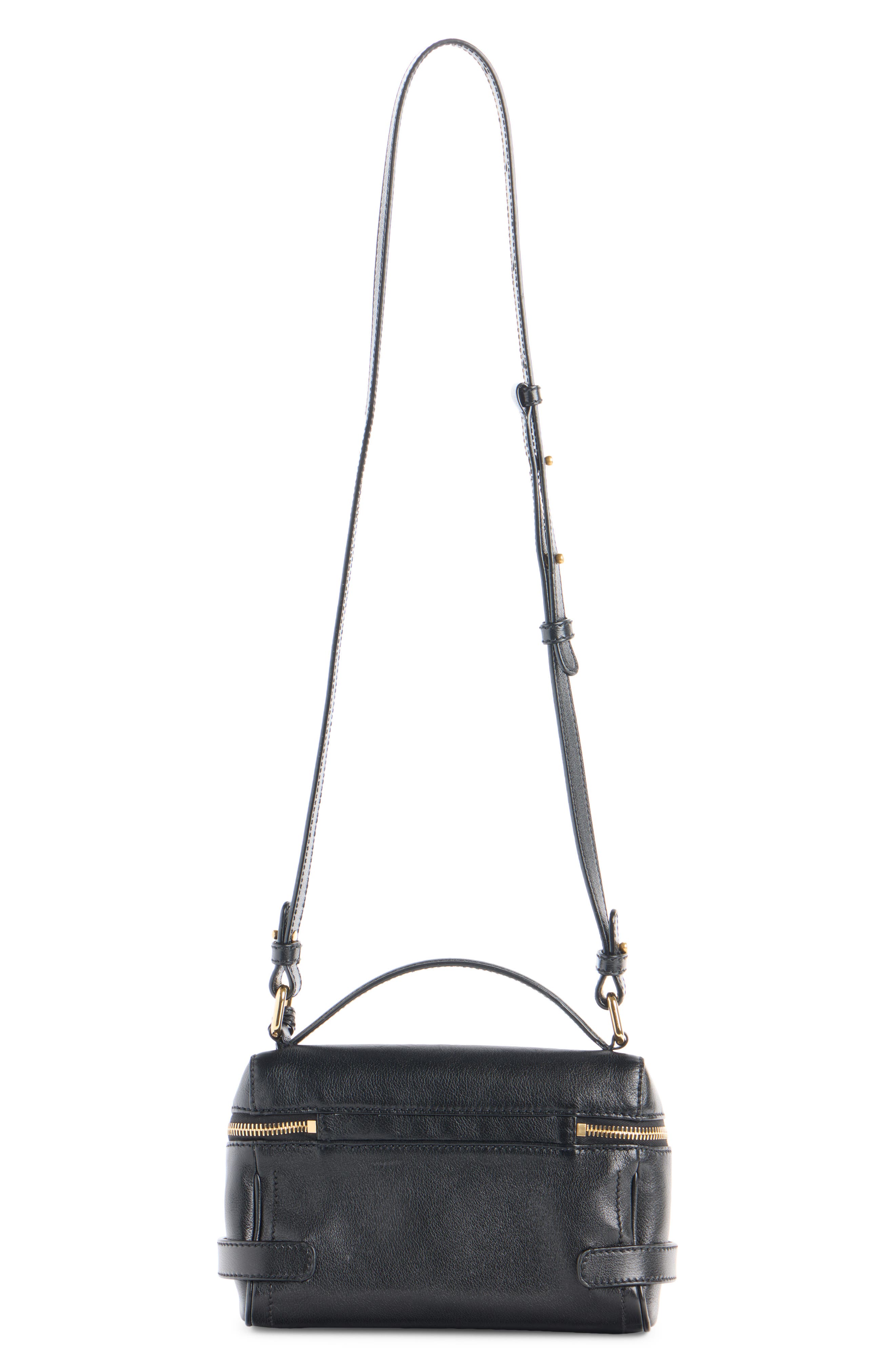 Paddington Leather Crossbody Bag, Alternate, color, BLACK