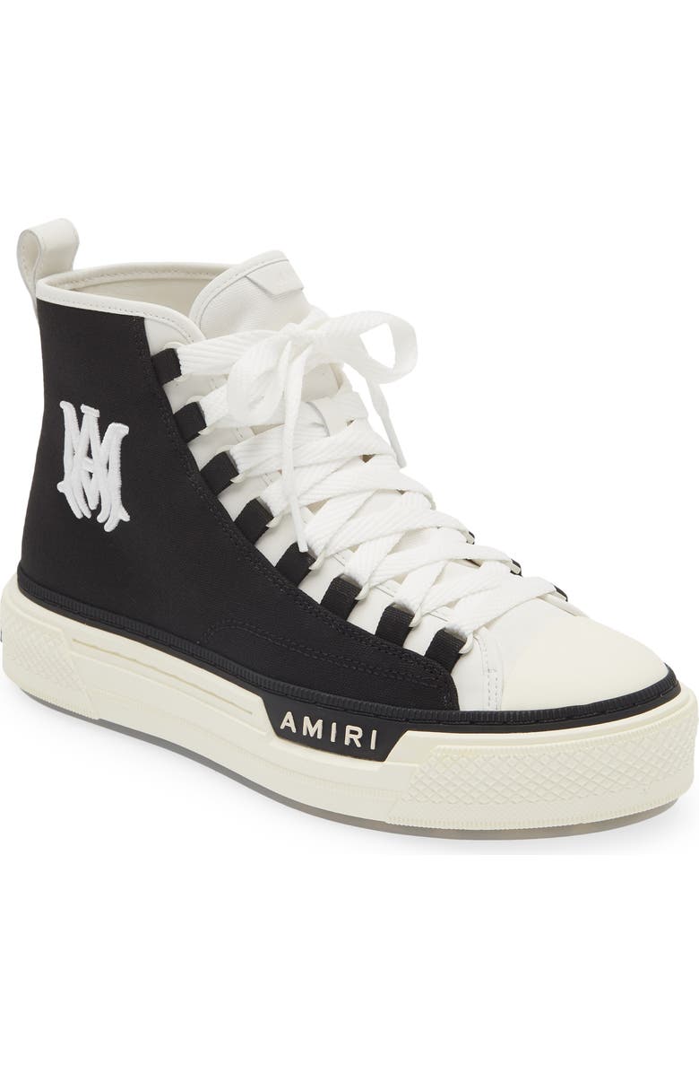 AMIRI Court Logo High Top Platform Sneaker, Main, color,