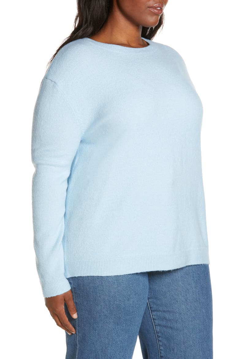 Women's Cozy Crewneck Sweater, Alternate, color, BLUE FALLS