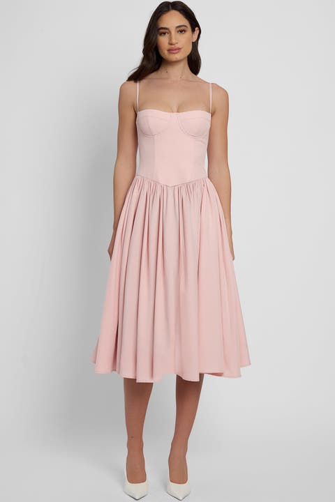 Ballerina Bustier Midi Dress