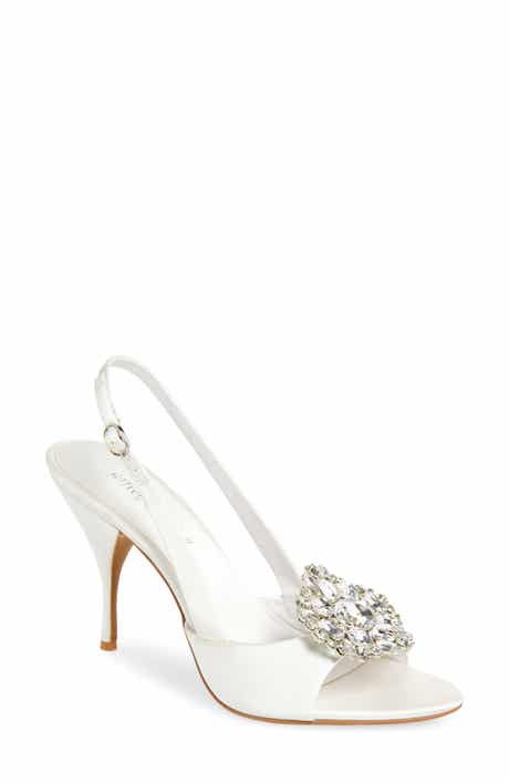 Triomphe Crystal Embellished Slingback Sandal