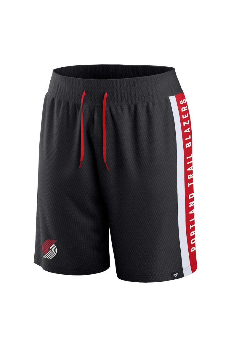 Men's Fanatics Branded Black Portland Trail Blazers Referee Iconic Mesh Shorts, Alternate, color, Black