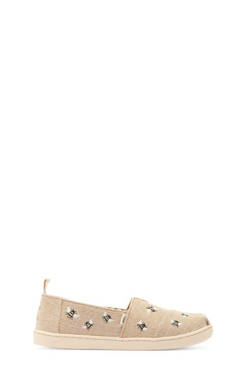 Toms Kids' Classic Alpargata Slip-on In Natural