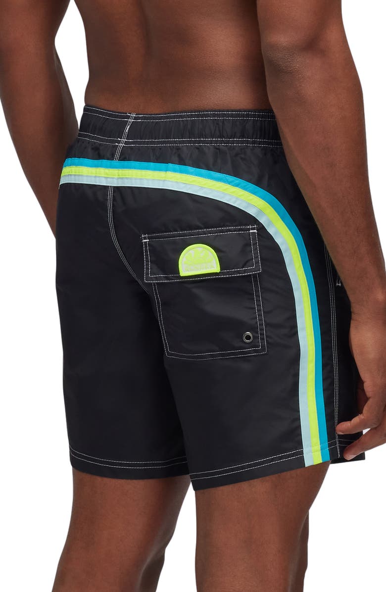 Sundek Classic Swim Trunks, Main, color, Black