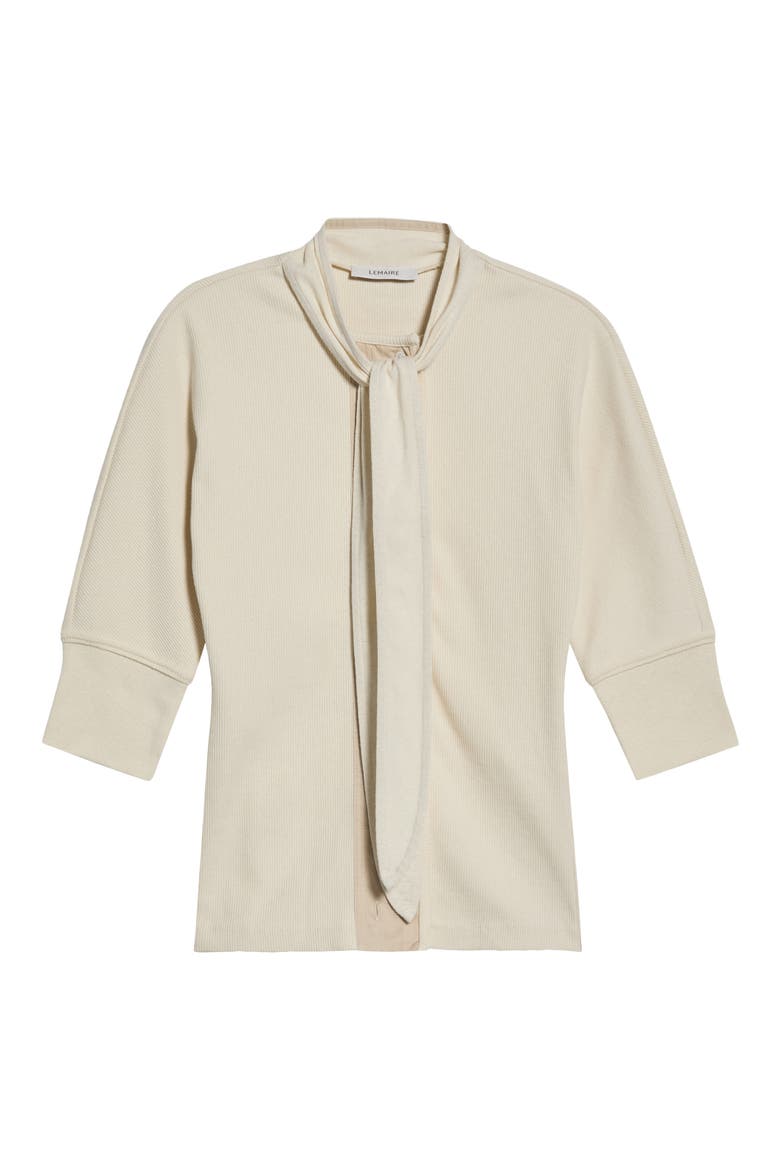 Ascot Rib Stretch Cotton & Linen T-Shirt, Main, color, ENOKI