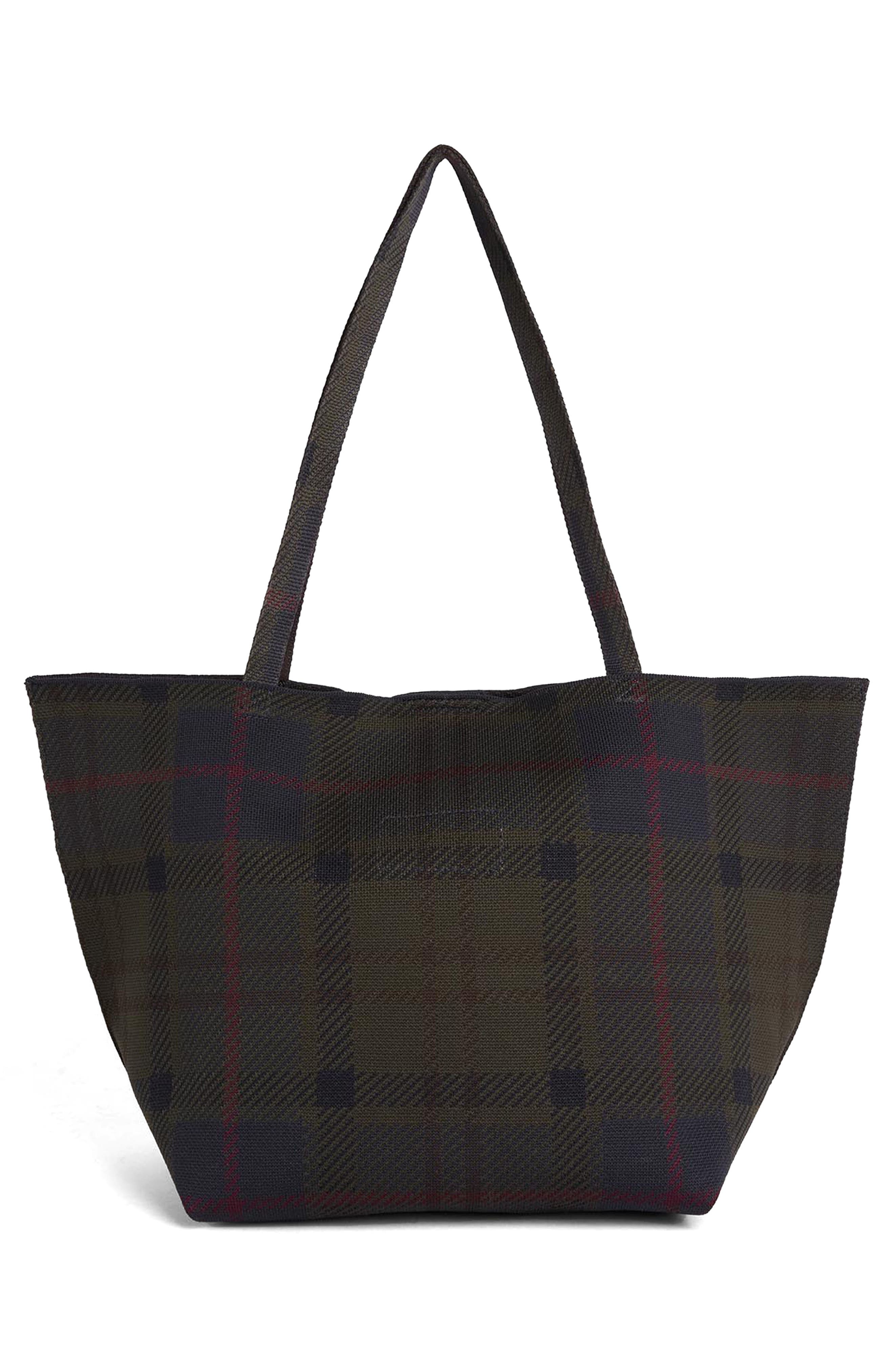 Large Layla Tartan Tote, Alternate, color, SHADOW CLASSIC TARTAN