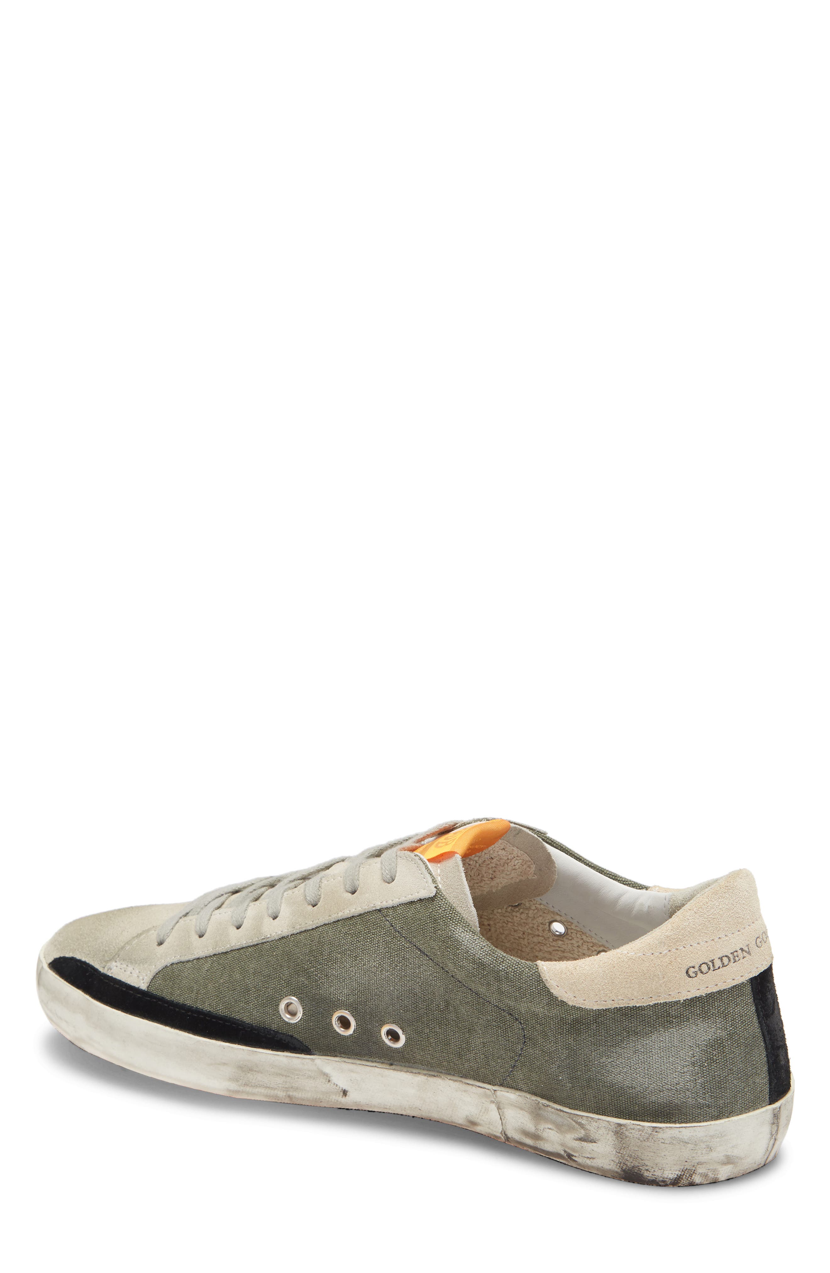 Super Star Sneaker (Nordstrom Exclusive), Alternate, color, GREEN CANVAS/ BLACK SUEDE STAR
