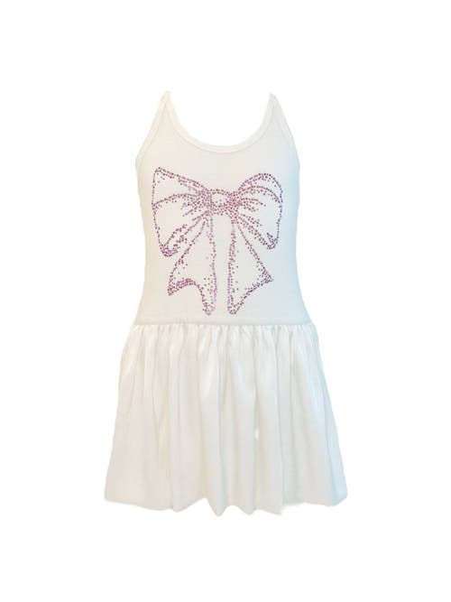 LOLA + THE BOYS LOLA + THE BOYS CRYSTAL BOW BUBBLE DRESS 