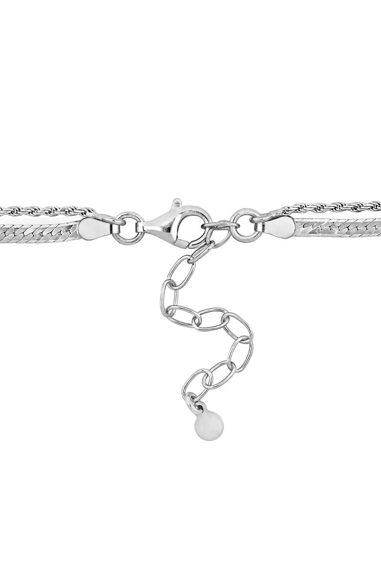 DELMAR Double Strand Herringbone Necklace & Bracelet Set, Alternate, color,