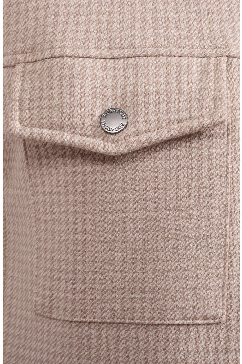 Houndstooth Full Zip Blouson Jacket, Alternate, color, COBBLESTONE
