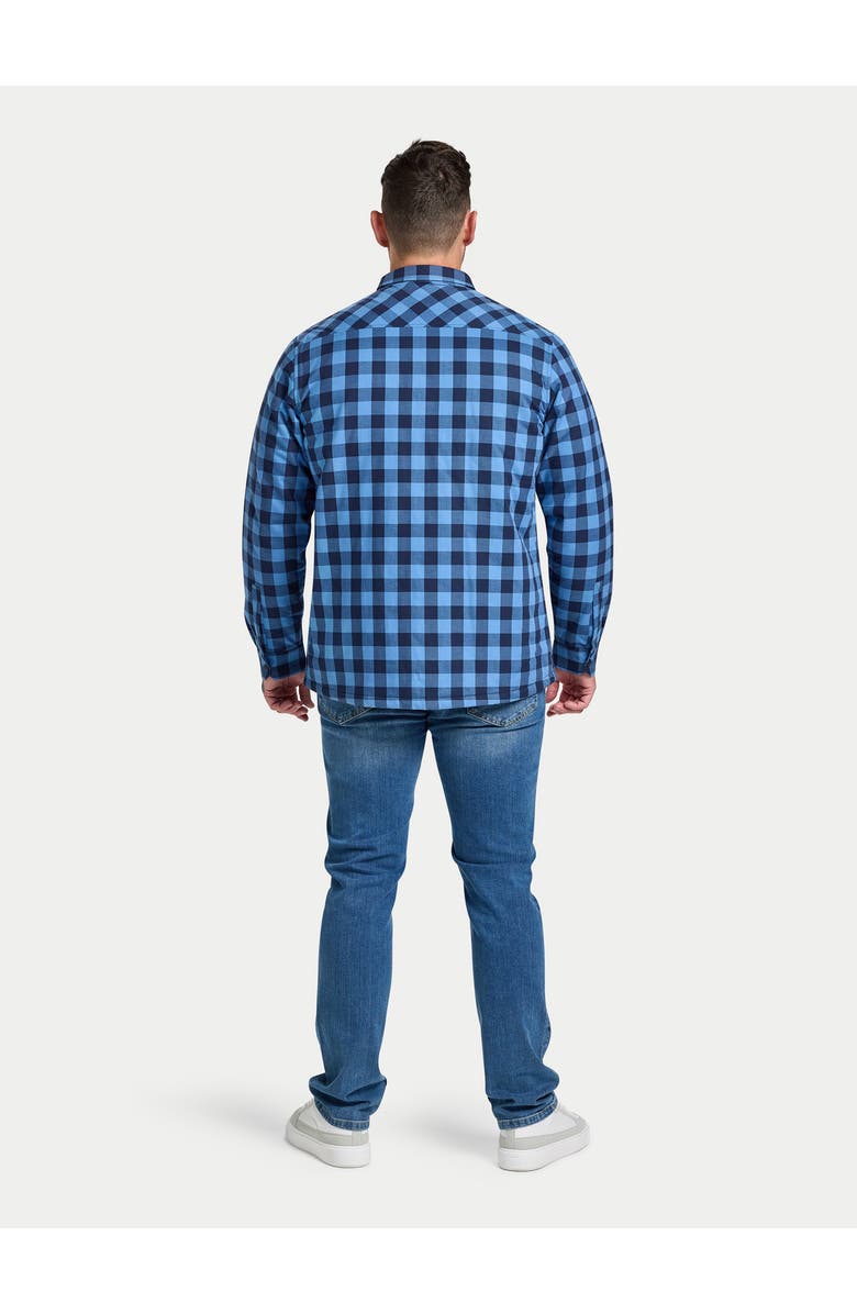 Raging Bull Long Sleeve Quilted Shacket, Alternate, color, Navy