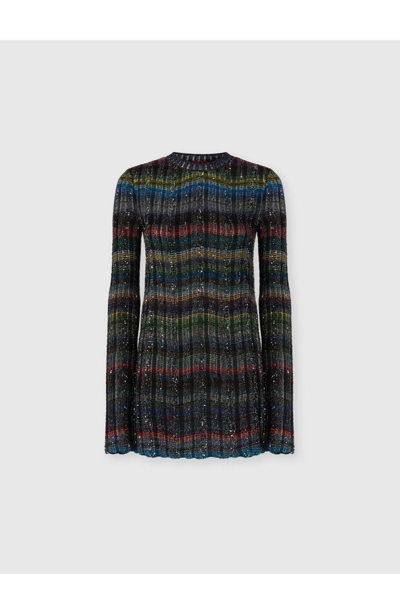 Missoni Crew Neck Sweater With Wave Pattern, Main, color, Multicoloured