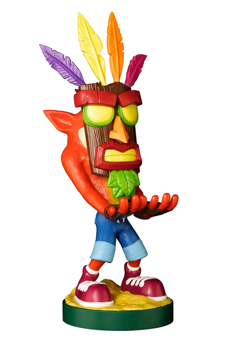 Exquisite Gaming Cable Guy Phone/Controller Holder Crash Bandicoot, Crash Aku Aku, Alternate, color, Multicolored