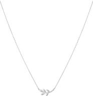 Bearfruit Jewelry Sterling Silver 18k Gold Plated Olivia Necklace Everyday Trendy Sparkle