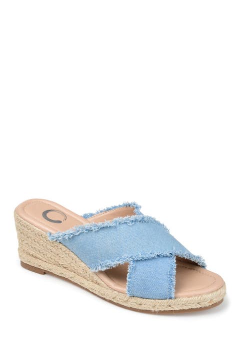 JOURNEE Shanni Slip-On Espadrille Wedge Sandal (Women)