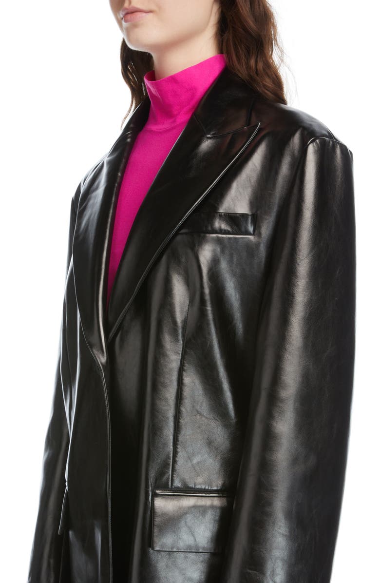Acne Studios Lepage Leather Suit Jacket, Alternate, color, 