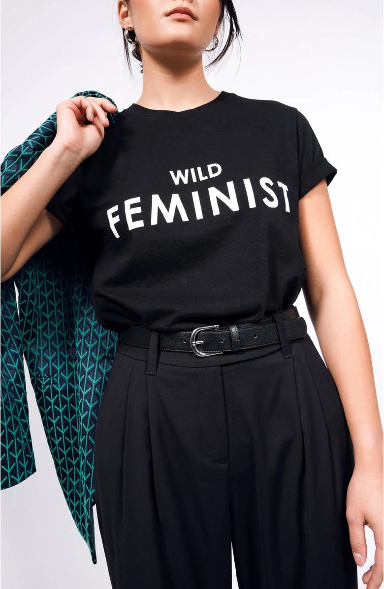 WILDFANG The Wild Feminist <sup>®</sup> Tee, Alternate, color, Wild Feminist Black