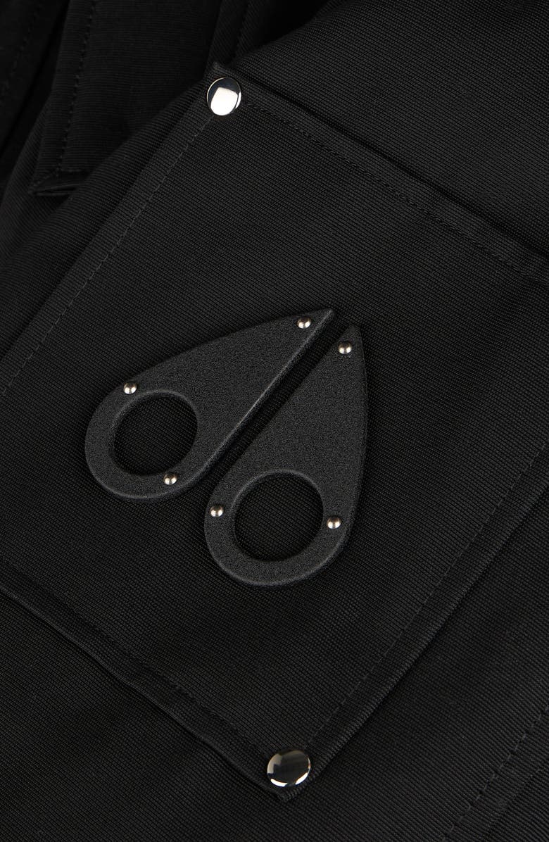 Original Genuine Shearling Trim Water & Wind Resistant 650 Fill Power Down Ballistic Bomber Jacket