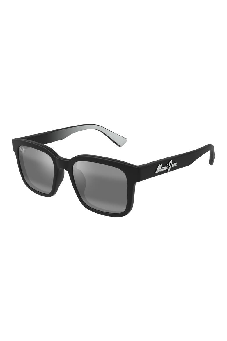 Opiopio AF 54mm PolarizedPlus2® Rectangular Sunglasses, Alternate, color, MATTE BLACK W/ GRADIENT EFFECT