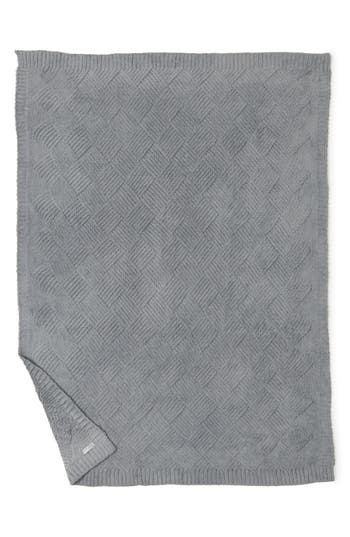 Barefoot Dreams ® Cozychic™ Diamond Weave Blanket In Moonbeam