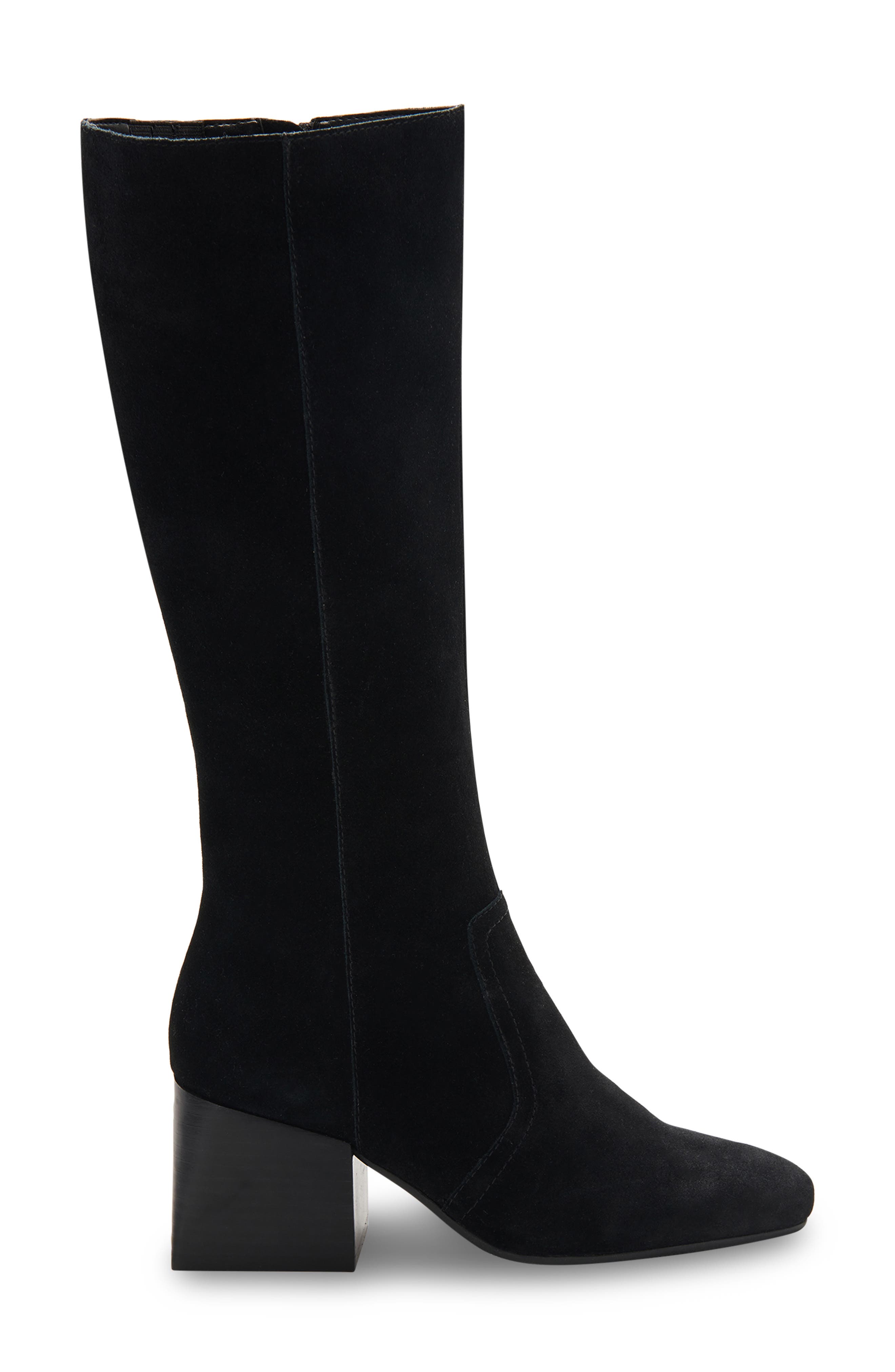 Blondo Tessa Waterproof Knee High Boot, Alternate, color, Black Suede