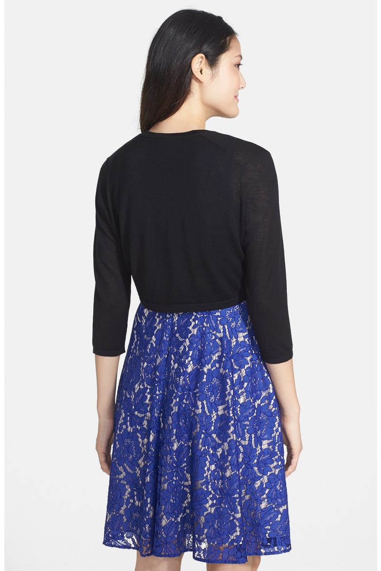 Silk & Cashmere Shrug, Alternate, color, BLACK