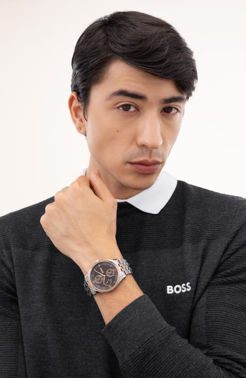 Hugo Boss Boss Principle Master Chronograph Watch, 41mm In Gray