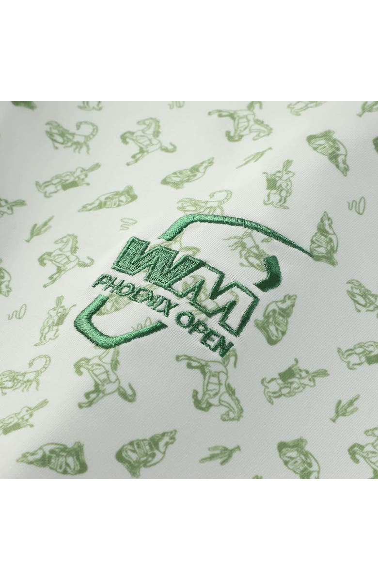 Breezy Golf Men's Breezy Golf White WM Phoenix Open Caddy Creatures Polo, Alternate, color, White