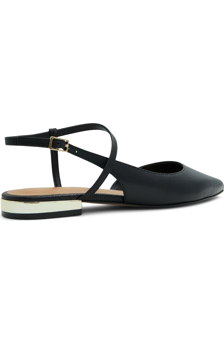 ALDO Sarine Ankle Strap Pointed Toe Flat, Alternate, color,
