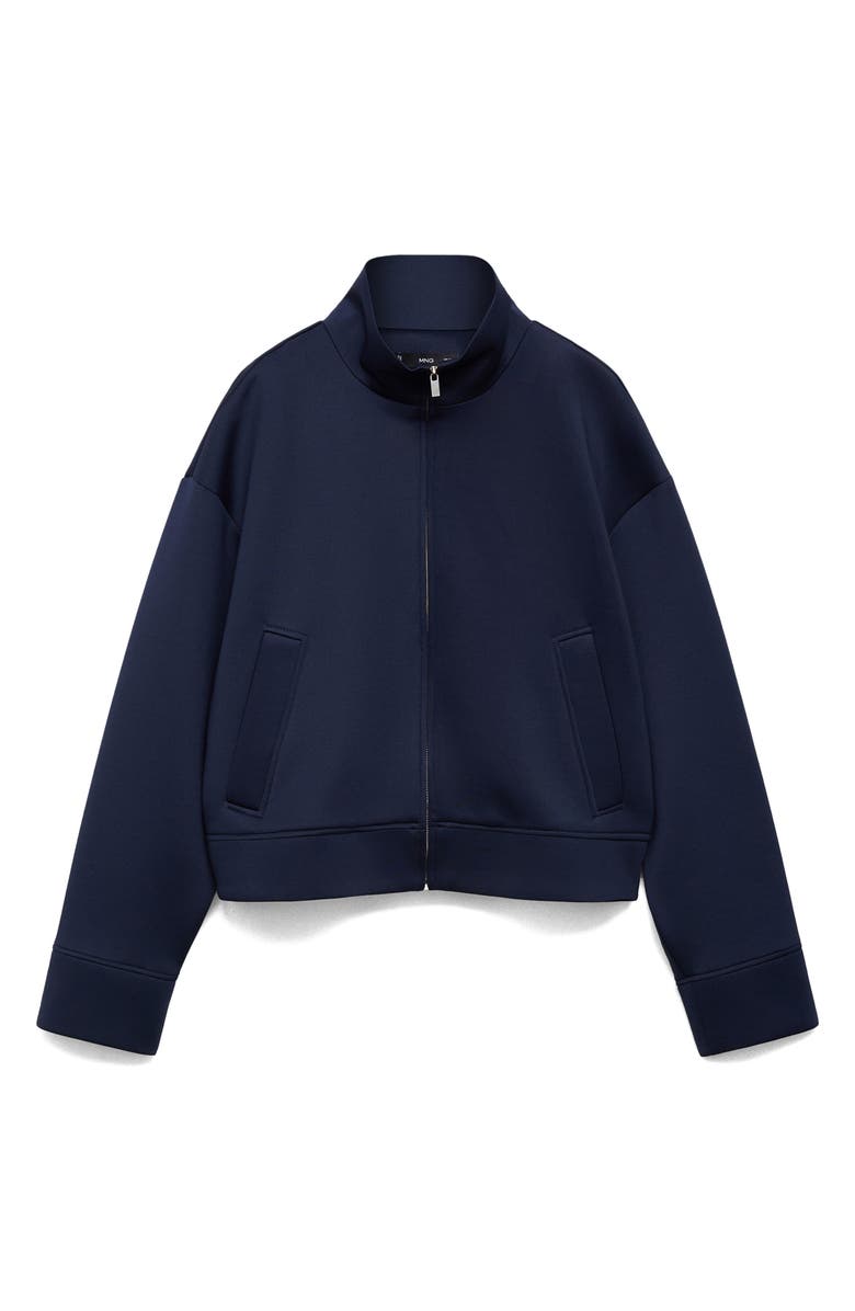MANGO Crop Bomber Jacket, Main, color, 