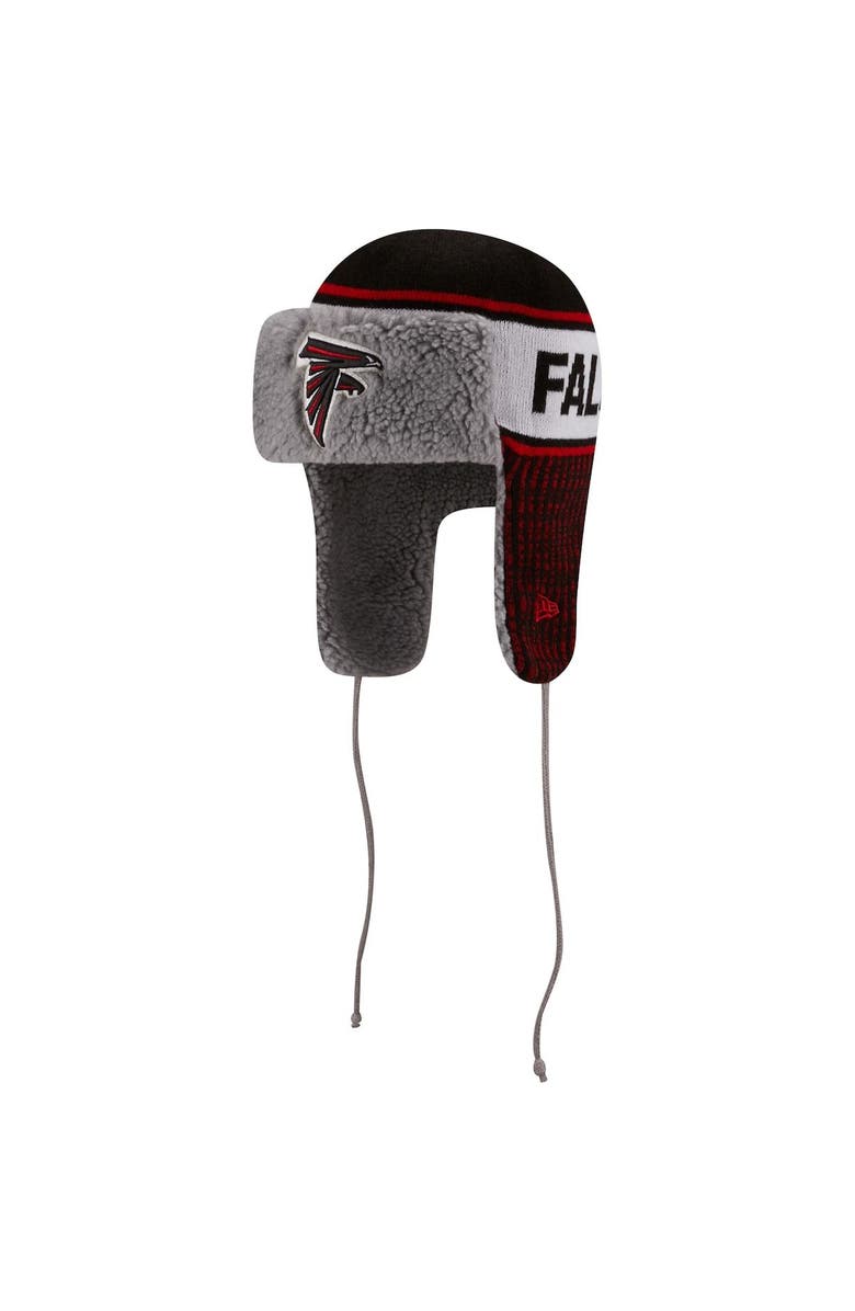 New Era Men's New Era Black Atlanta Falcons Trapper Knit Hat, Main, color, 