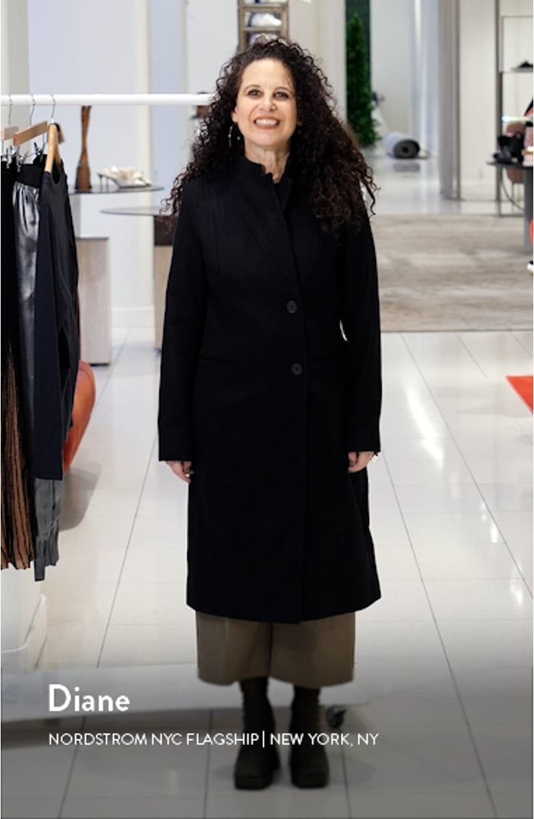 Sidney Wool Blend Coat, sales video thumbnail