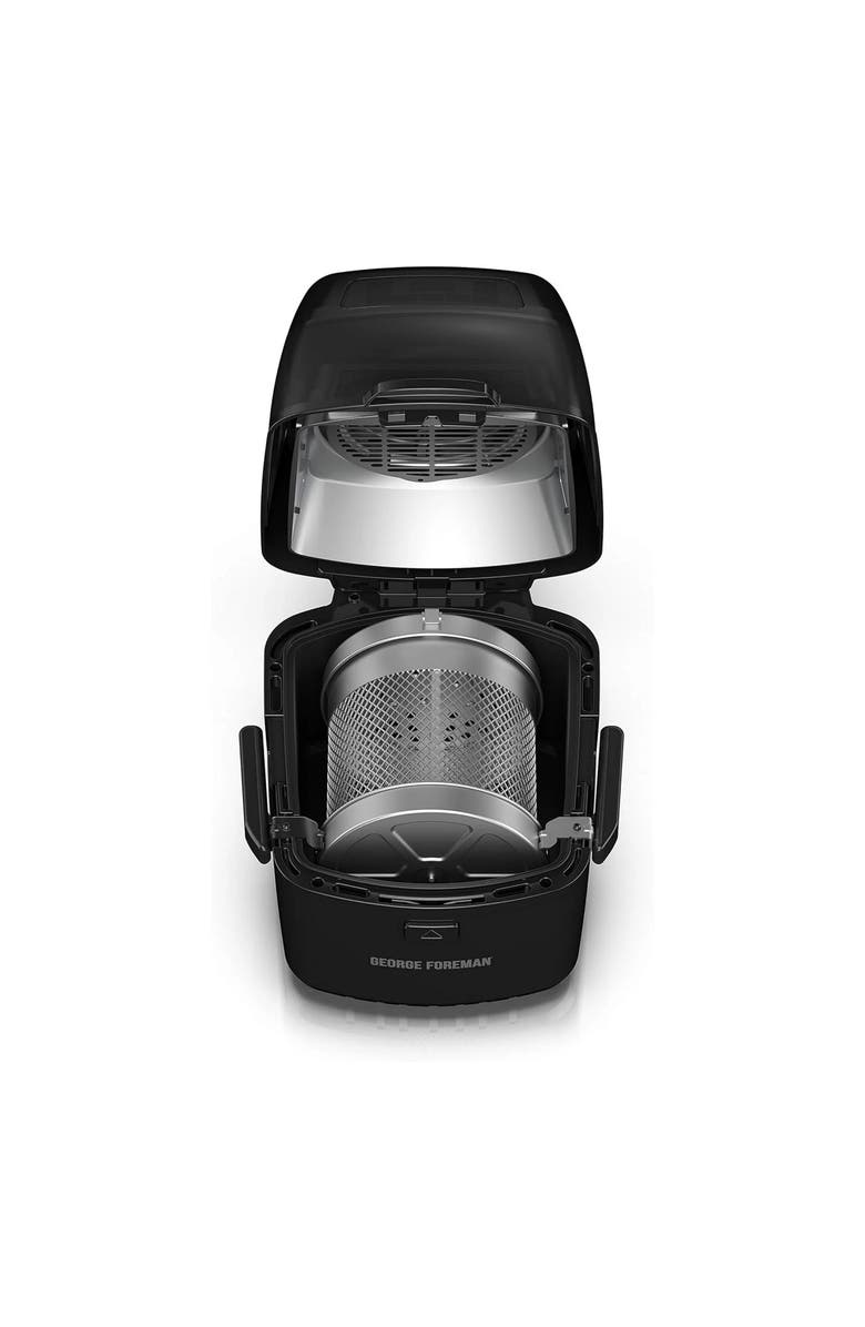 George Foreman Twist N Crisp Air Fryer with Backing Rack, Alternate, color, Black
