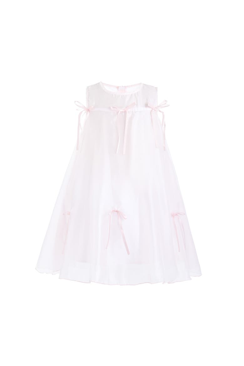 Kaia Ribbon Bow Dress, Main, color, Pink