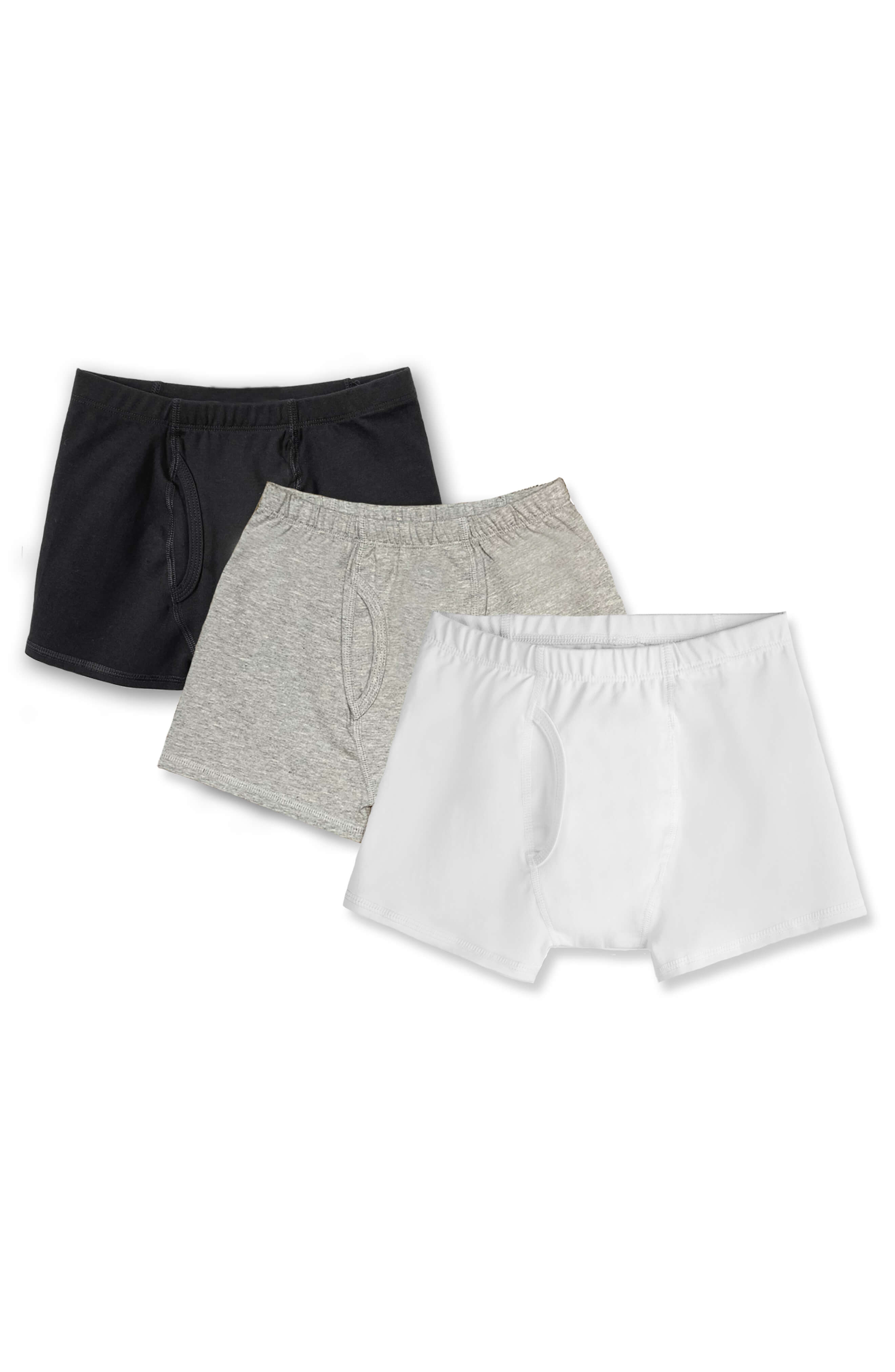 Black, White Heather Gray