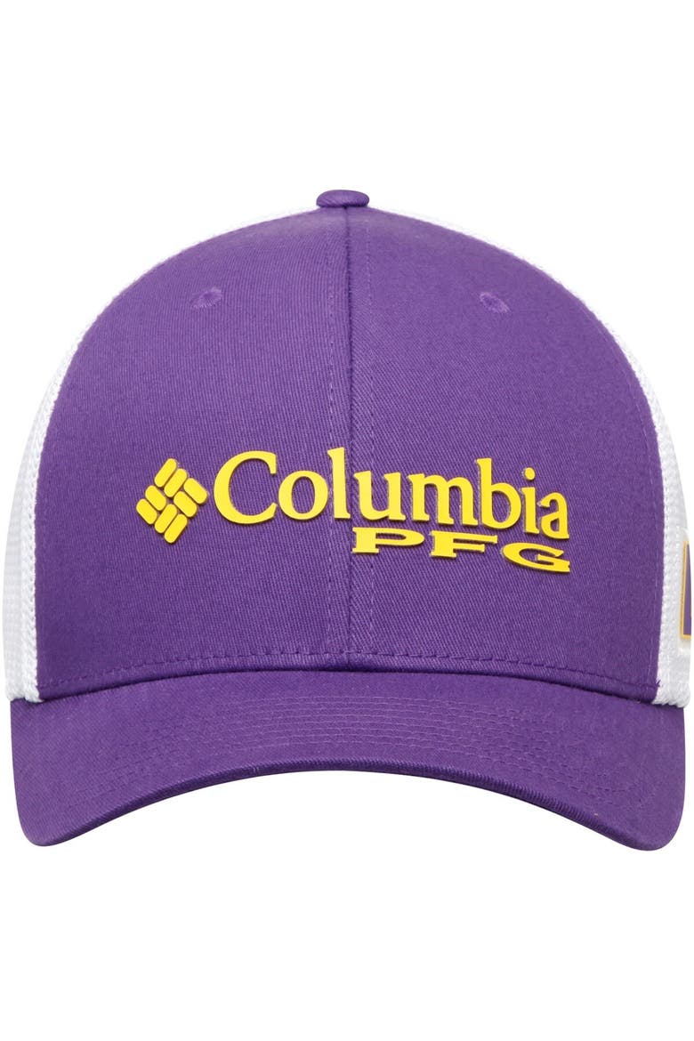Men's Columbia Purple LSU Tigers Collegiate PFG Flex Hat, Alternate, color, Purple