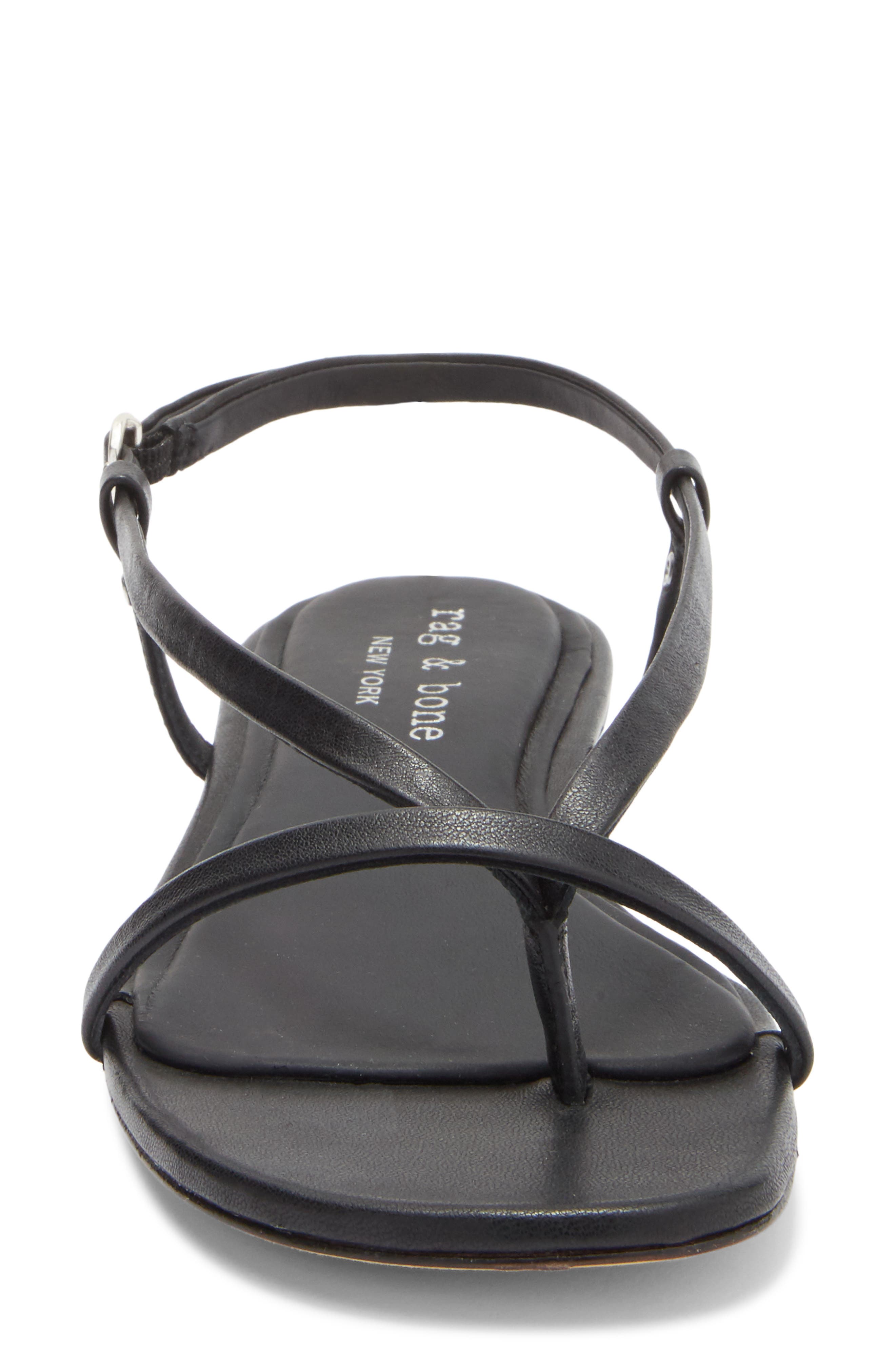 rag & bone Giselle Slingback Sandal, Alternate, color, Black