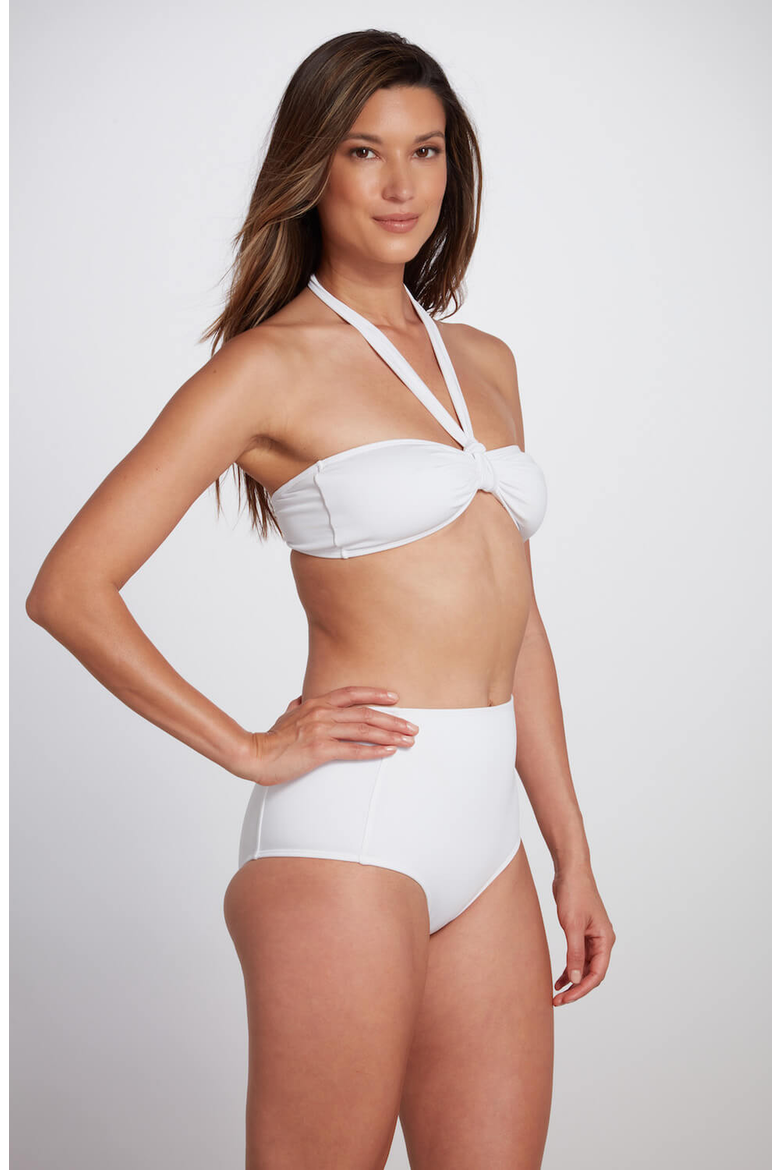 Bianca Strapless Bandeau Bikini Top, Alternate, color, White