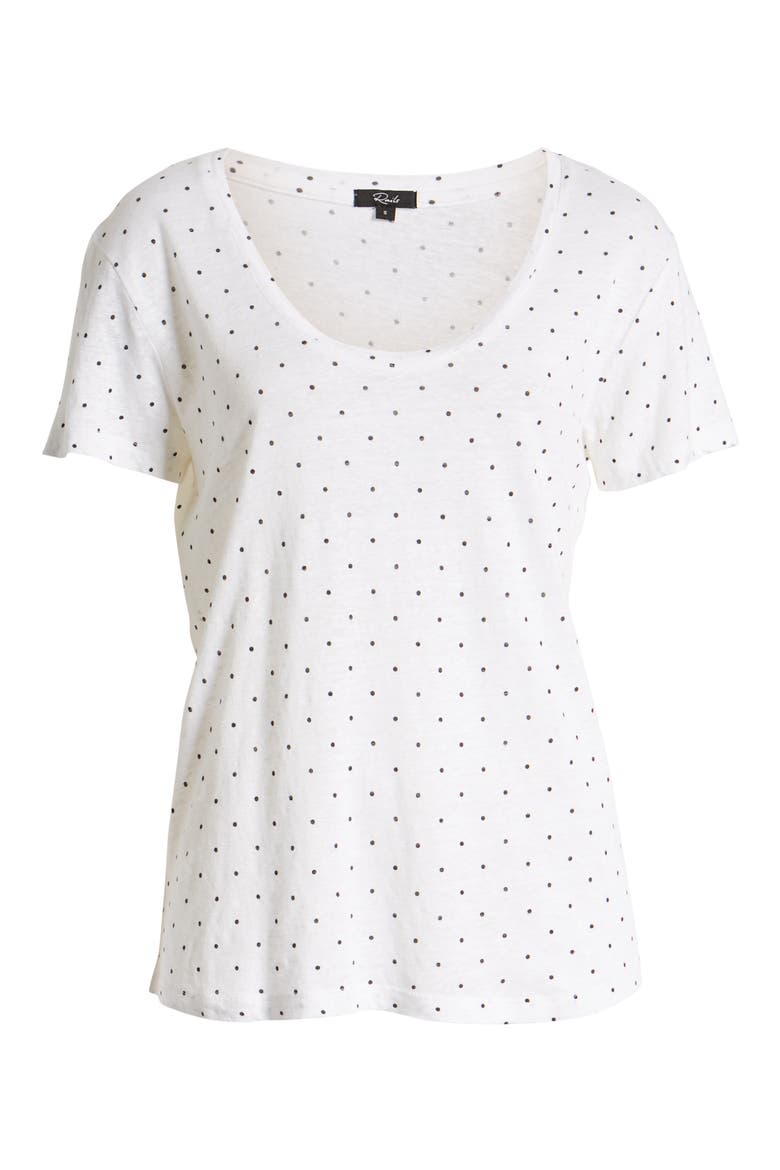 Luna Tee, Alternate, color, BLACK MINI DOTS