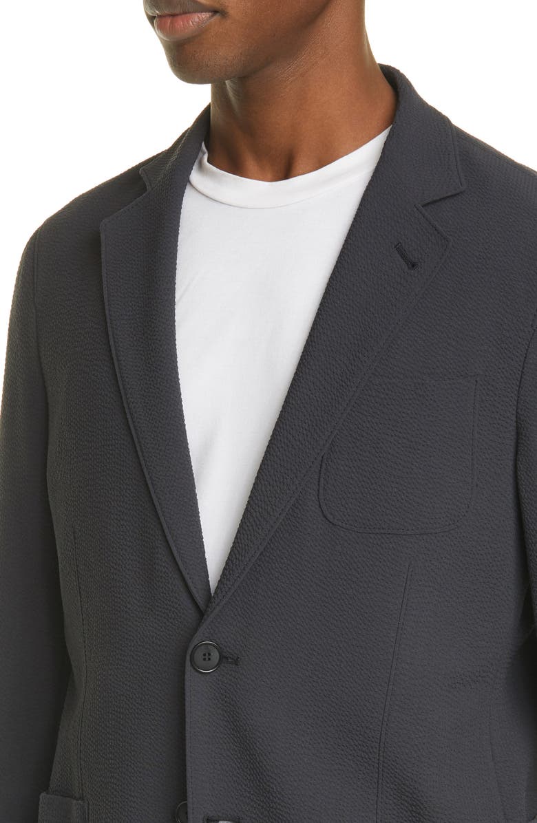 Giorgio Armani Upton Stretch Wool Seersucker Sport Coat, Alternate, color, 