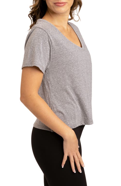Threads 4 Thought Ada V-neck T-shirt In Heather Grey
