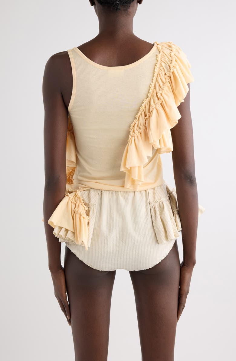 Dries Van Noten Ruffled Mousseline Top, Alternate, color, Ivory