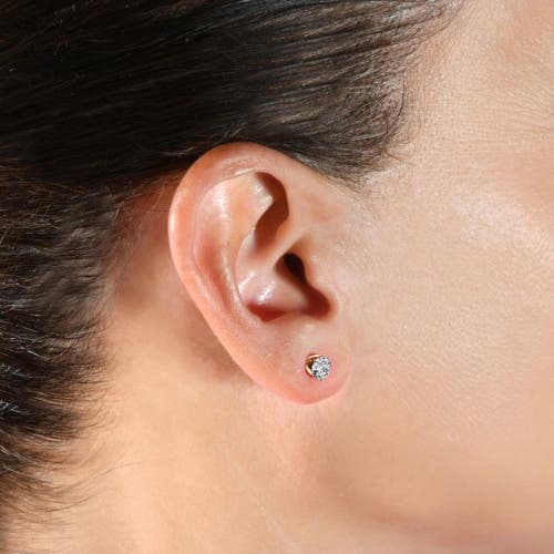 Bliss Diamond Vvs 2 Ct 14k Gold Moissanite Screw Back Studs 6mm