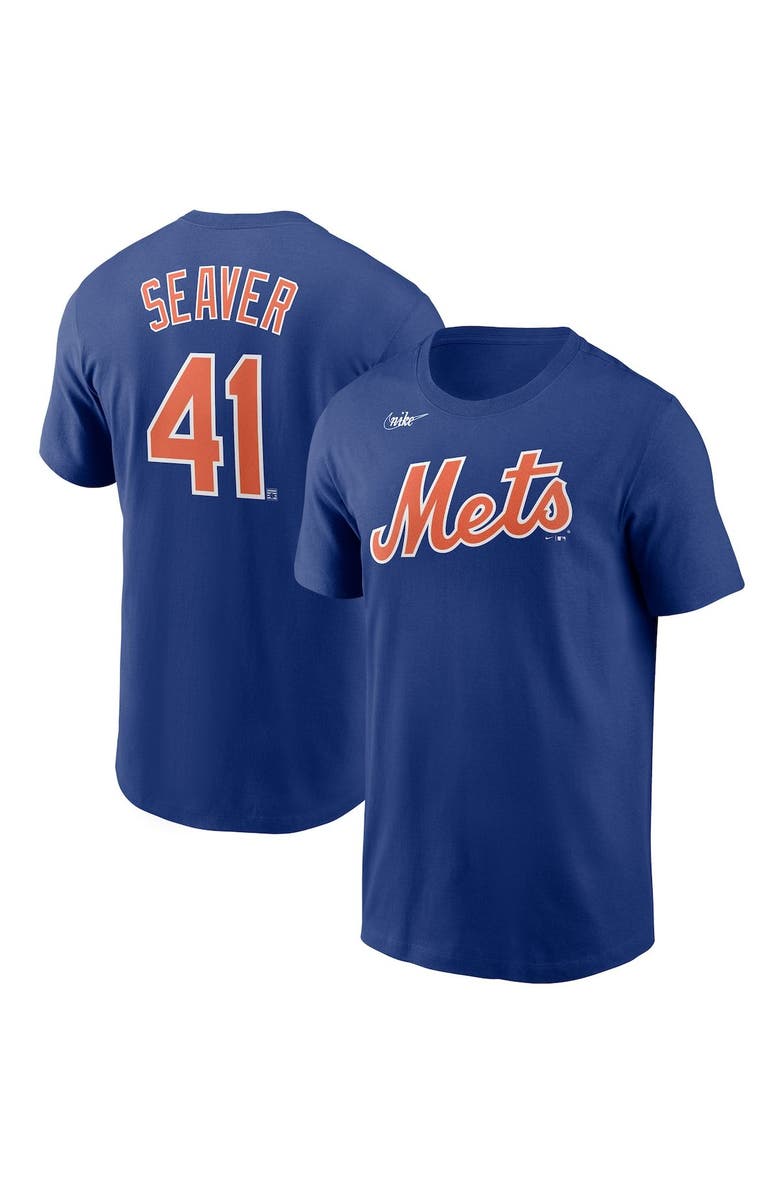 Nike Men's Nike Tom Seaver Royal New York Mets Cooperstown Collection Name & Number T-Shirt, Main, color,